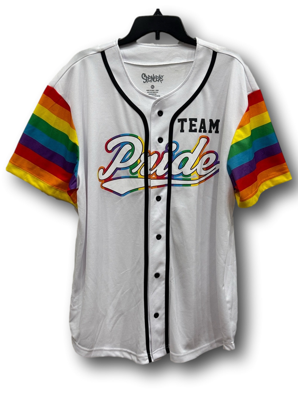 Team Pride Rainbow Baseball Jersey - Size Extra Large XL - NWT